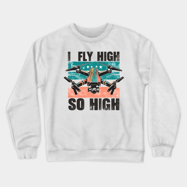 Drone Crewneck Sweatshirt by Vehicles-Art